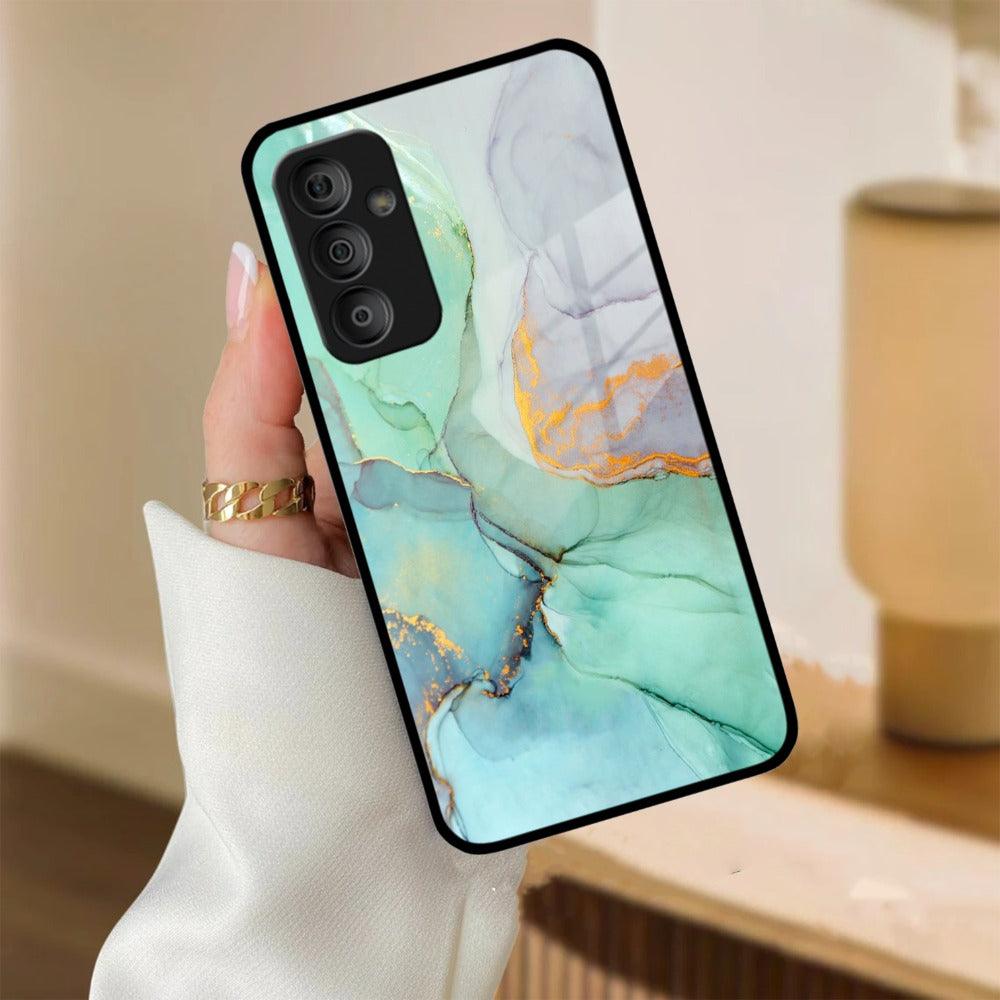 Marble Glass Finish Phone Case And Cover For Samsung