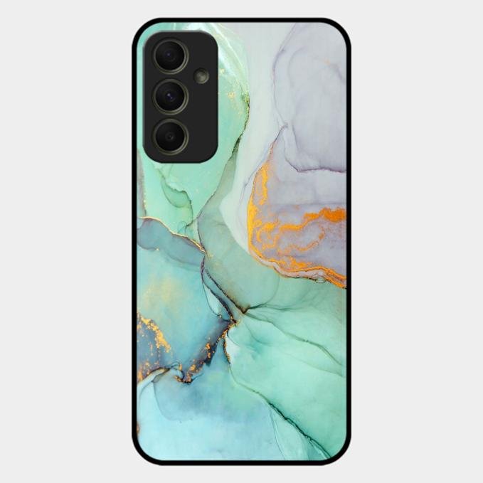 Marble Glass Finish Phone Case And Cover For Samsung Galaxy A34 5G