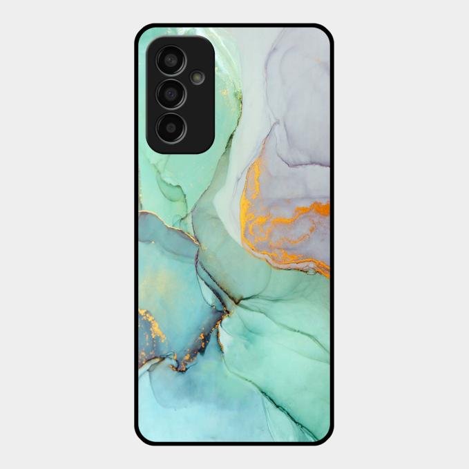 Marble Glass Finish Phone Case And Cover For Samsung Galaxy F13