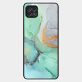 Marble Glass Finish Phone Case And Cover For Samsung Galaxy F42 5G