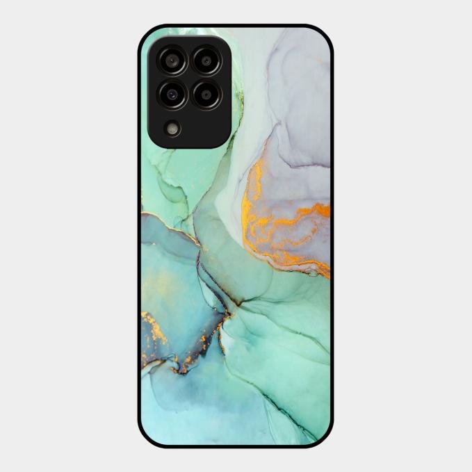 Marble Glass Finish Phone Case And Cover For Samsung Galaxy M33 5G