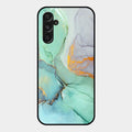 Marble Glass Finish Phone Case And Cover For Samsung Galaxy M34 5G