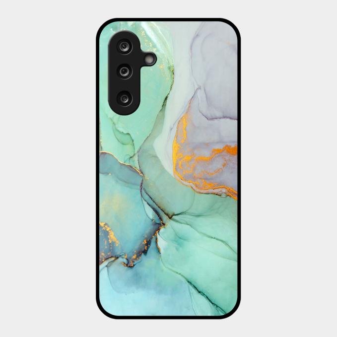 Marble Glass Finish Phone Case And Cover For Samsung Galaxy M56 5G