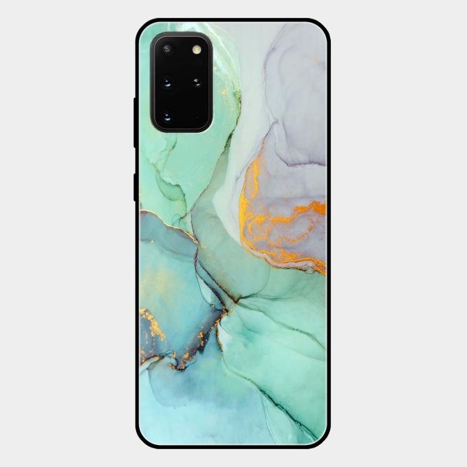 Marble Glass Finish Phone Case And Cover For Samsung Galaxy S20 Plus