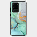 Marble Glass Finish Phone Case And Cover For Samsung Galaxy S20 Ultra