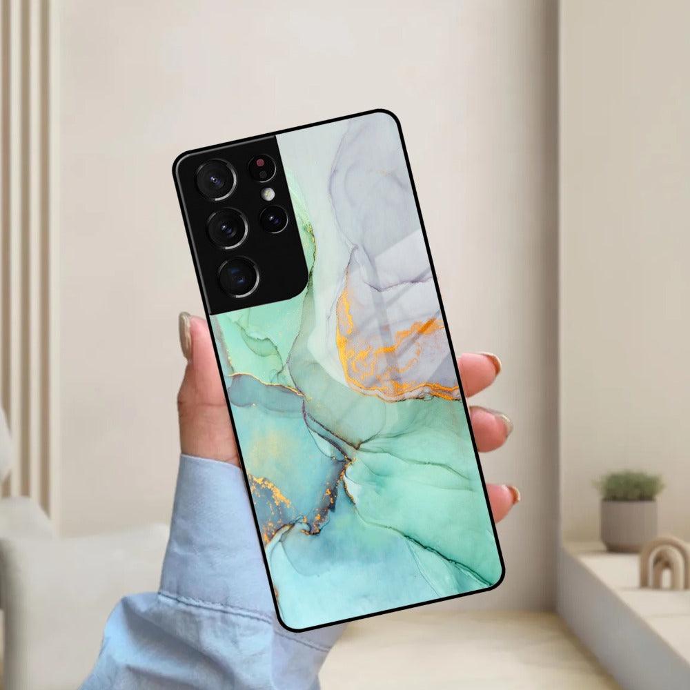 Marble Glass Finish Phone Case And Cover For Samsung - ShopOnCliQ