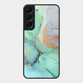 Marble Glass Finish Phone Case And Cover For Samsung Galaxy S22 5G