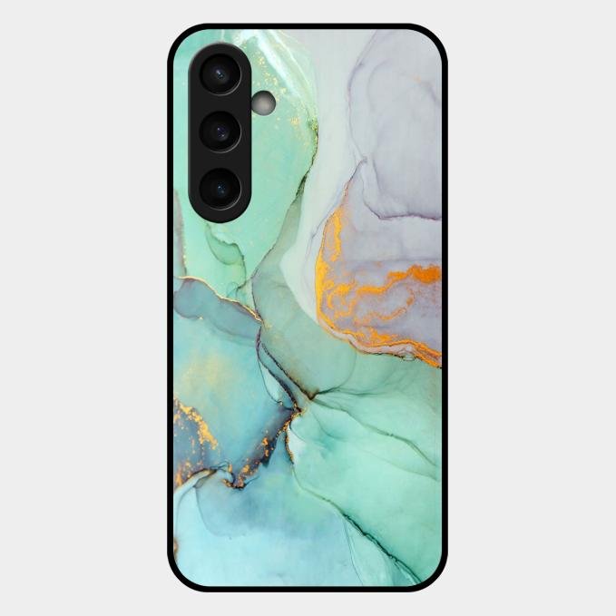Marble Glass Finish Phone Case And Cover For Samsung Galaxy S23 Fe 5G