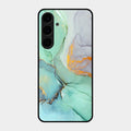 Marble Glass Finish Phone Case And Cover For Samsung Galaxy S24 Plus 5G