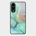 Marble Glass Finish Phone Case And Cover For Samsung Galaxy S25 Edge 5G