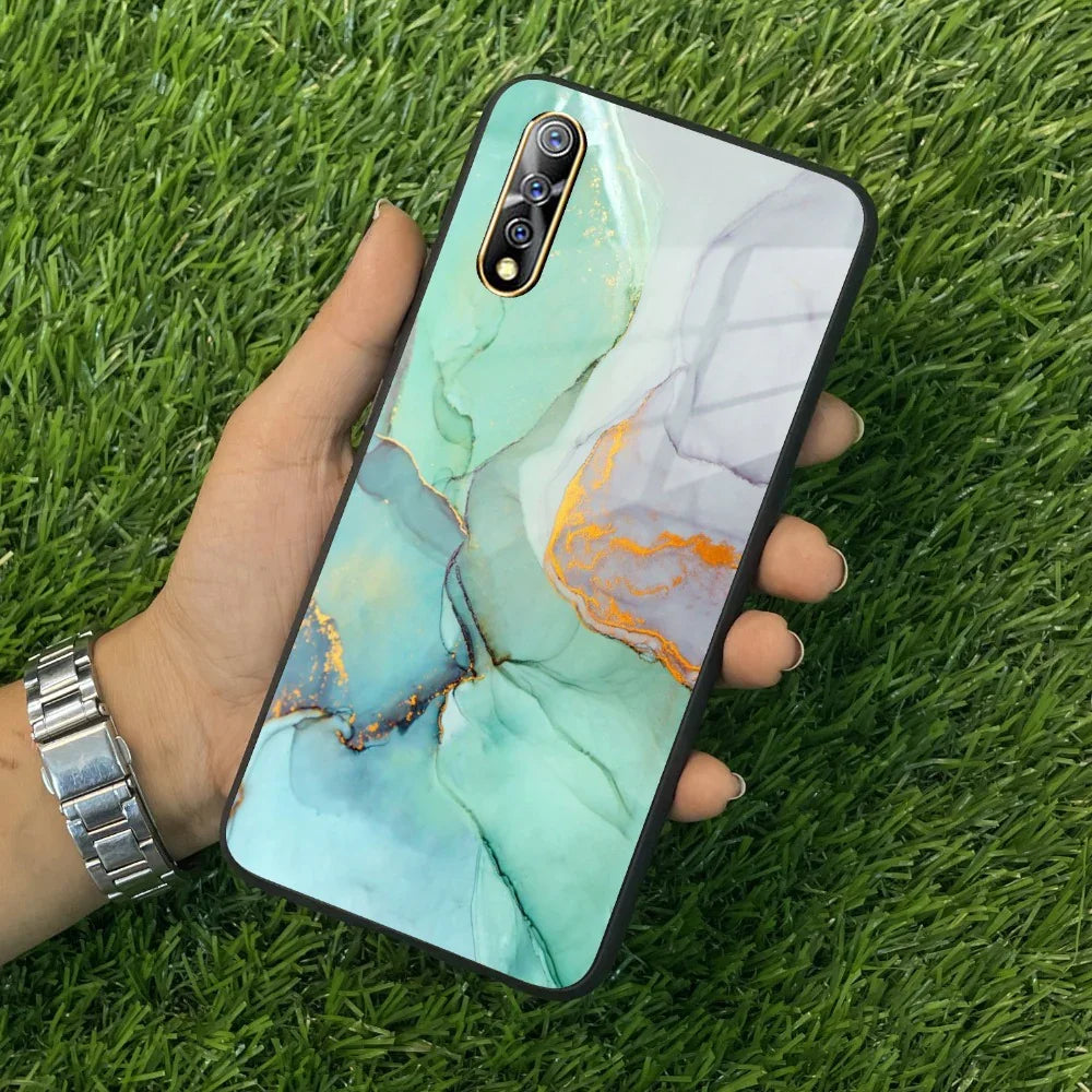Marble Glass Finish Phone Case And Cover For Vivo - ShopOnCliQ