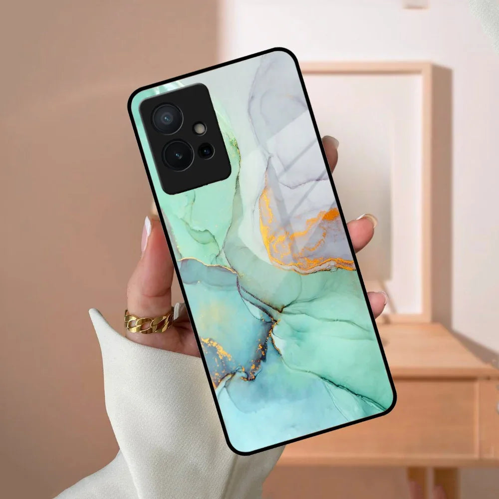 Marble Glass Finish Phone Case And Cover For Vivo - ShopOnCliQ