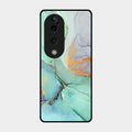 Marble Glass Finish Phone Case And Cover For Vivo T3 Ultra
