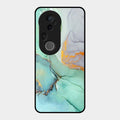 Marble Glass Finish Phone Case And Cover For Vivo T4 Ultra 5G