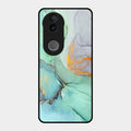 Marble Glass Finish Phone Case And Cover For Vivo T4R 5G