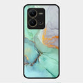 Marble Glass Finish Phone Case And Cover For Vivo V25 5G