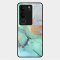 Marble Glass Finish Phone Case And Cover For Vivo V29 5G