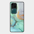 Marble Glass Finish Phone Case And Cover For Vivo V30 5G