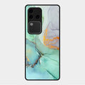Marble Glass Finish Phone Case And Cover For Vivo V30 Pro 5G