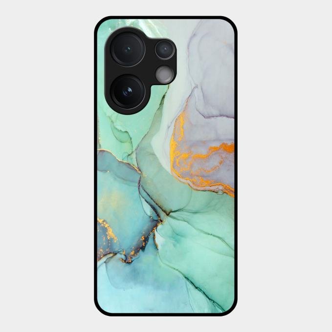 Marble Glass Finish Phone Case And Cover For Vivo V60 5G