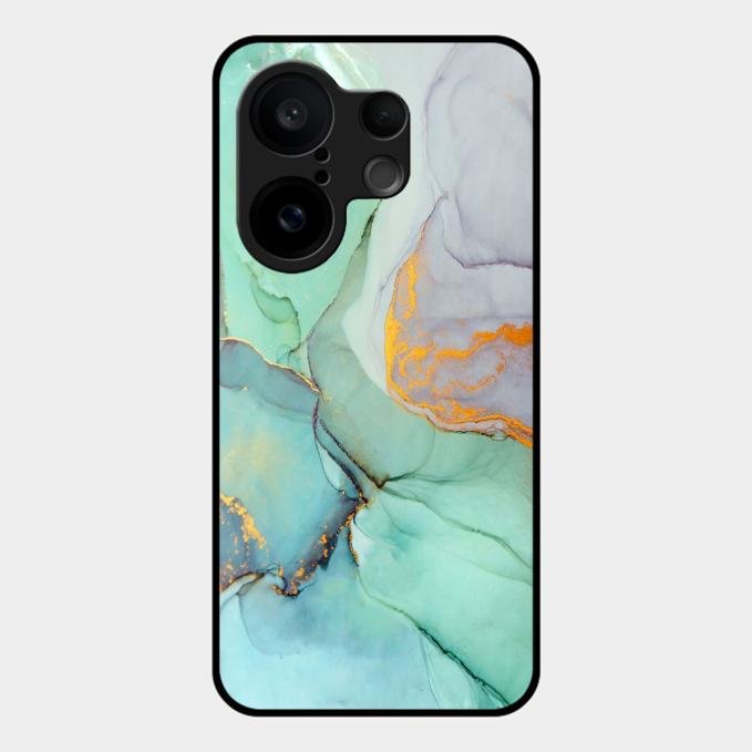 Marble Glass Finish Phone Case And Cover For Vivo X200 Fe 5G