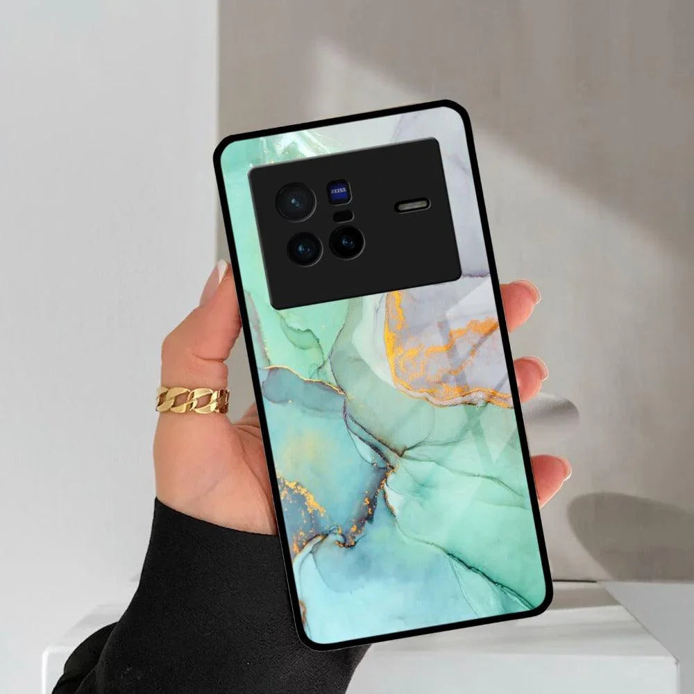Marble Glass Finish Phone Case And Cover For Vivo - ShopOnCliQ