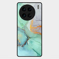 Marble Glass Finish Phone Case And Cover For Vivo X90 Pro 5G