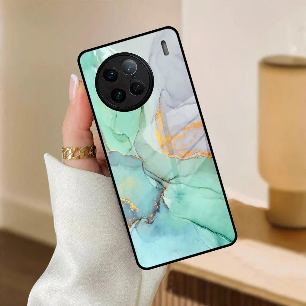 Marble Glass Finish Phone Case And Cover For Vivo - ShopOnCliQ