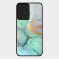 Marble Glass Finish Phone Case And Cover For Vivo Y02T
