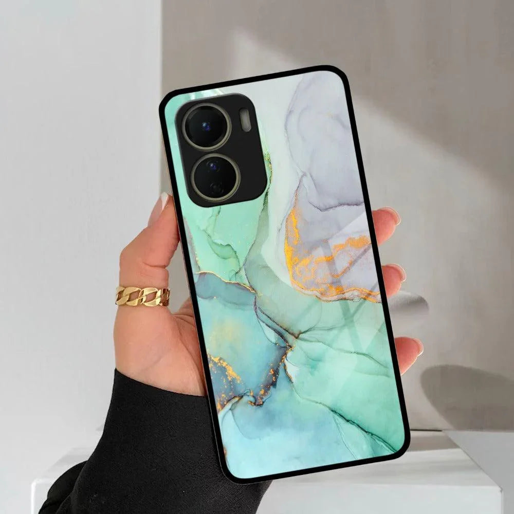 Marble Glass Finish Phone Case And Cover For Vivo - ShopOnCliQ