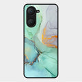 Marble Glass Finish Phone Case And Cover For Vivo Y18E