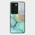 Marble Glass Finish Phone Case And Cover For Vivo Y200E 5G