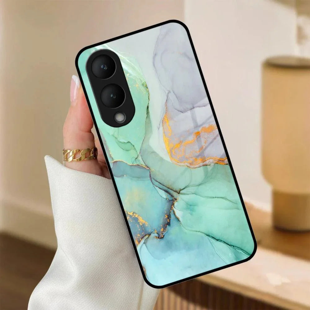 Marble Glass Finish Phone Case And Cover For Vivo - ShopOnCliQ
