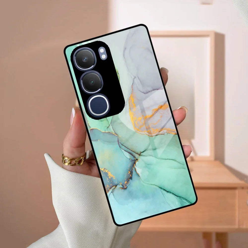 Marble Glass Finish Phone Case And Cover For Vivo - ShopOnCliQ