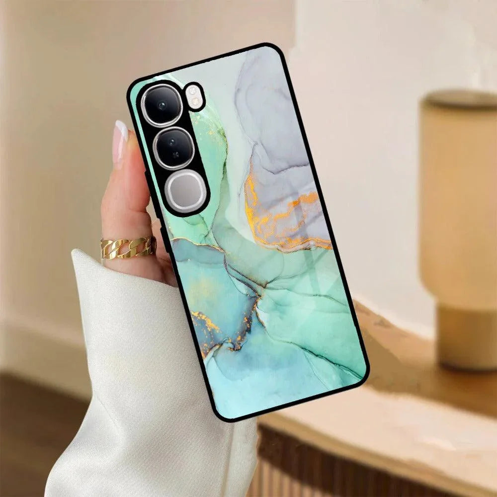 Marble Glass Finish Phone Case And Cover For Vivo - ShopOnCliQ