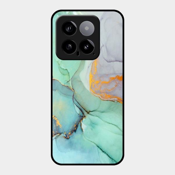 Marble Glass Finish Phone Case And Cover For Xiaomi 14 5G