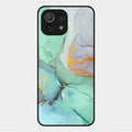 Marble Glass Finish Phone Case And Cover For Xiaomi Mi 11 Lite