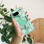 Marble Green Customize Anti Yellow Case For Google Pixel 8 5G
