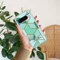Marble Green Customize Transparent Silicon Case For Google Pixel 8 Pro 5G