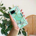 Marble Green Customize Anti Yellow Case For Google Pixel 9a 5G