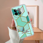 Marble Green Customize Transparent Silicon Case For iQOO Neo 10 5G