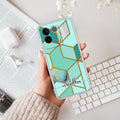Marble Green Customize Transparent Silicon Case For Vivo T2 Pro 5G
