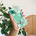 Marble Green Customize Transparent Silicon Case For Vivo V40e 5G
