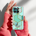 Marble Green Customize Anti Yellow Case For Motorola G67 Power 5G