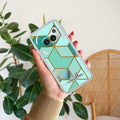 Marble Green Customize Transparent Silicon Case For Nothing Phone 2a Plus