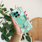 Marble Green Customize Anti Yellow Case For OnePlus 13 5G