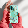 Marble Green Customize Anti Yellow Case For OnePlus 13s 5G