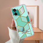 Marble Green Customize Anti Yellow Case For OnePlus Nord CE5 5G
