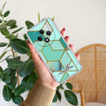 Marble Green Customize Anti Yellow Case For Oppo F27 5G
