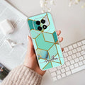 Marble Green Customize Anti Yellow Case For Oppo F29 5G